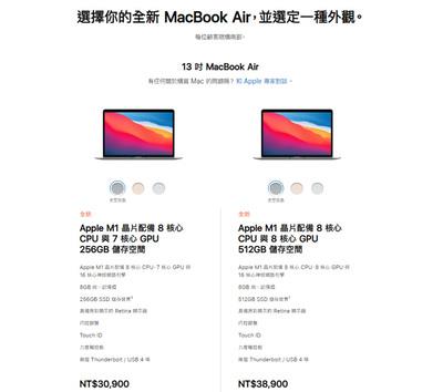 MacBook Pro / MacBook Air / Mac mini皆採用 Apple M1晶(2)