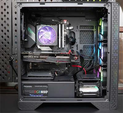 打造最炫RGB灯效电脑就靠它！曜越 S300 TG 机壳开箱+电脑安装分享(41)