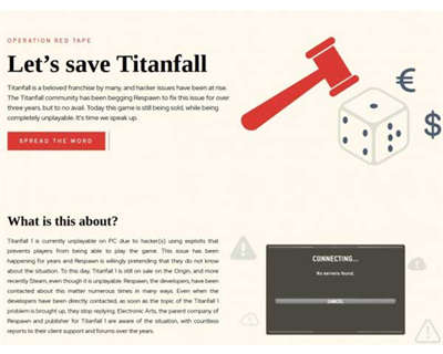 气愤Respawn在《Titanfall》上的不作为 黑客以相似方式攻击《Apex联盟》(3)