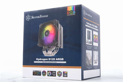 SilverStone Hydrogon D120 ARGB 塔扇开箱测试 / 双塔 6 热管 双 120mm 风扇-S(1)