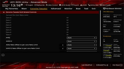 ASUS ROG Maximus XIII Extreme(M13E) 主机板/满版金属装甲强效散热(75)
