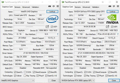 GIGABYTE AORUS 17G开箱/机械神鹰RTX 3080,FHD 300Hz超狂规格(29)