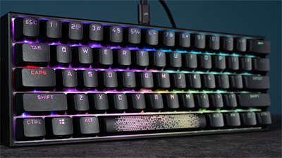 CORSAIR K65 RGB Mini 60% 机械式键盘开箱/小体积功能齐全