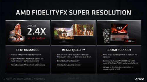 AMD FidelityFX Super Resolution,FSR测试/效能提升 画质稍减 边缘重建(1)