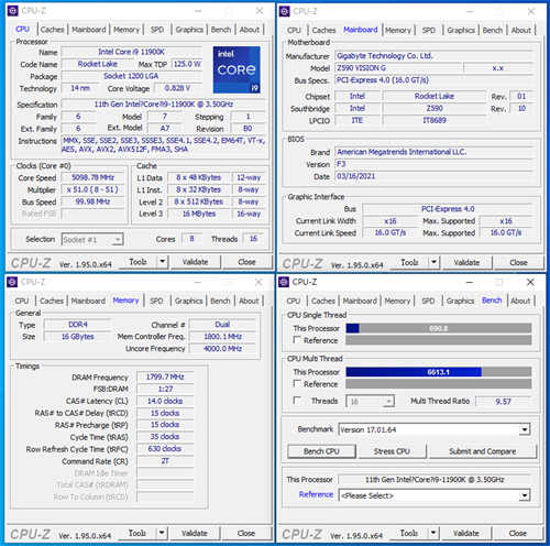 GIGABYTE Z590 VISION G开箱测试/简洁白色外观、内容创作者务实功能导向(77)