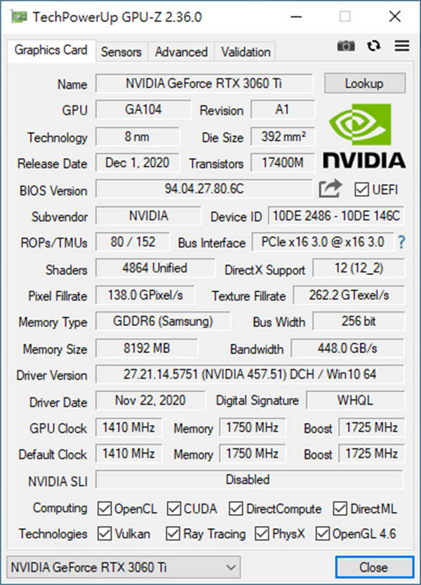 INNO3D GeForce RTX 3060 Ti iCHILL X3开箱测试/三风扇六热导管，优质散热的好选择(29)
