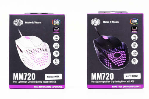 Cooler Master MM720电竞滑鼠开箱/经典人体工学设计与轻量化篓空完美结合(1)