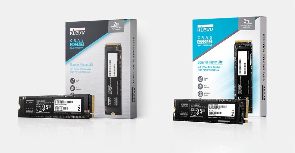 KLEVV推出CRAS C920和C720 PCIe SSD