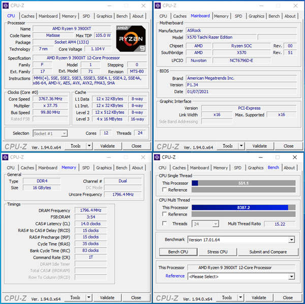 ASRock X570 TAICHI Razer Edition开箱测试/独家信仰联名款、Razer Chroma(75)