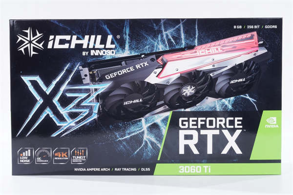 INNO3D GeForce RTX 3060 Ti iCHILL X3开箱测试/三风扇六热导管，优质散热的好选择(1)