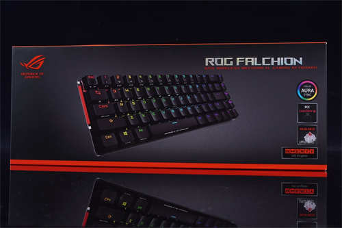 ROG Falchion 65%无线机械键盘开箱/互动式触控条不受限、ROG首款带有灯光的无线键盘(1)