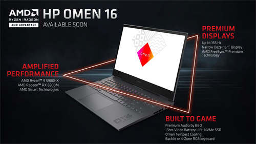 HP Omen 16搭载AMD Radeon RX 6600M“Navi 23”GPU，BestBuy上市