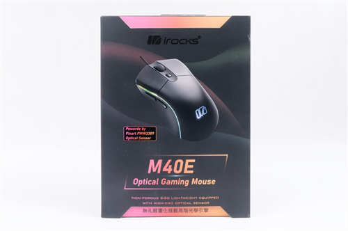 iRocks M40E游戏滑鼠开箱/高规传感器、欧姆龙微动的经典外型滑鼠(1)