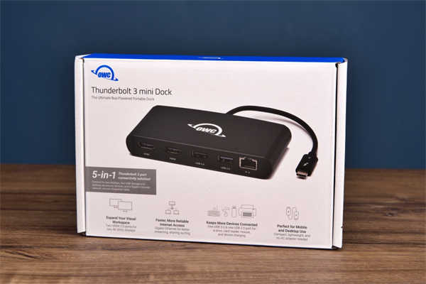 OWC Thunderbolt 3 mini Dock扩充埠/5合1扩充、双4K60输出、体积小巧(1)