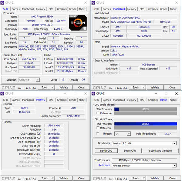 AMD Ryzen 5000系列全面对决测试报告/5950X,5900X,5800X,5600X(8)