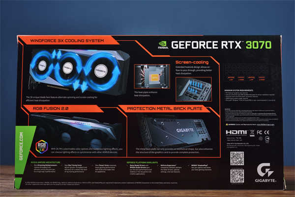 GIGABYTE GeForce RTX 3070 GAMING OC显卡测试/主流2K升级入门(2)