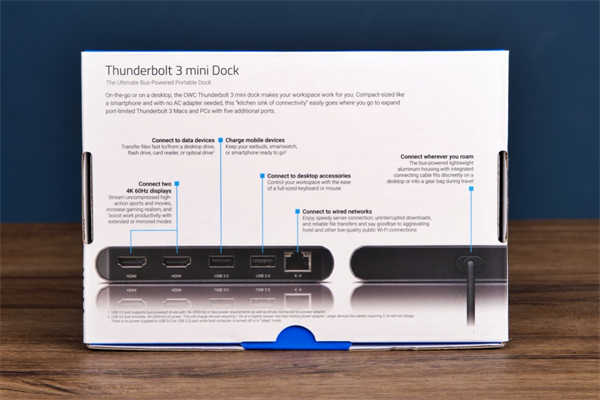 OWC Thunderbolt 3 mini Dock扩充埠/5合1扩充、双4K60输出、体积小巧(2)