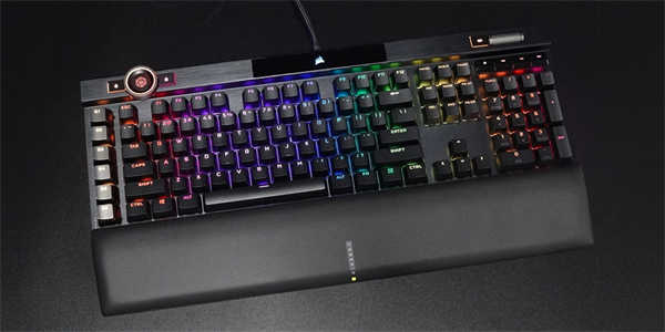 CORSAIR K100 RGB机械键盘/新增多功能转盘，战斗力再升级