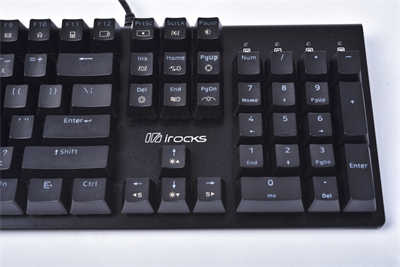 irocks K75M PBT机械式键盘开箱/耐打耐磨PBT双色键帽(9)