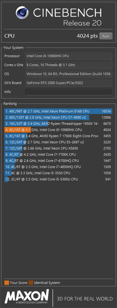 MSI GE75 Raider 10SGS电竞笔电开箱测试报告/10代 i9、 RTX 2080 Super、240Hz IPS萤幕(49)