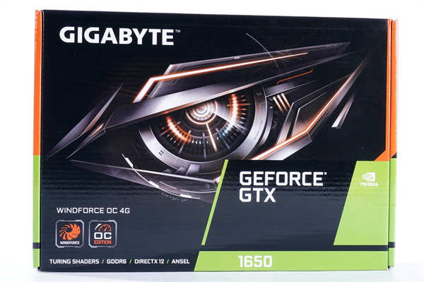 Gigabyte GeForce GTX 1650 D6 WINDFORCE OC 4G显示卡开箱测试/升级GDDR 6