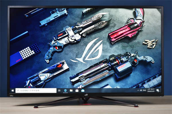 ASUS ROG PG43UQ大型电竞萤幕开箱/4K 144Hz HDR1000攻顶再一台