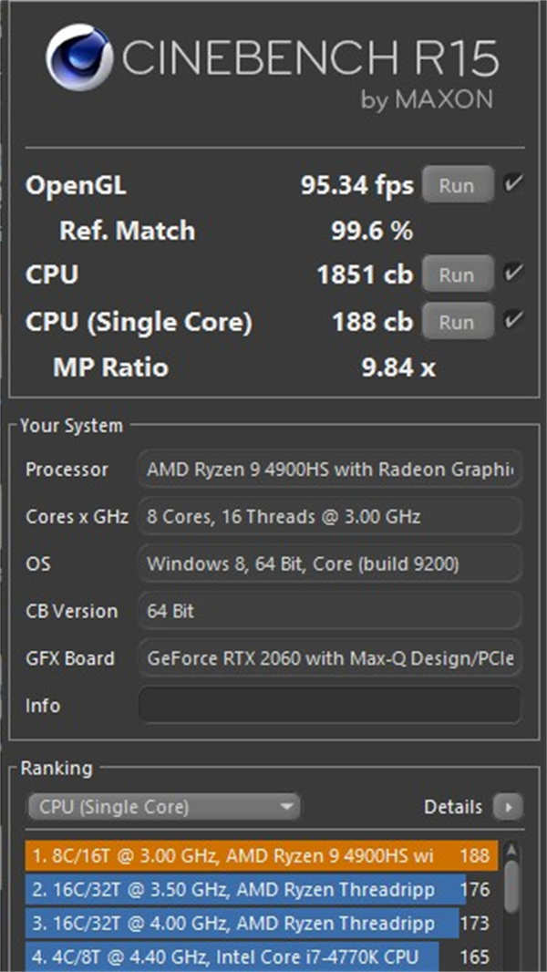 ASUS ROG Zephyrus G14测试报告/Ryzen 8C技压群雄(59)