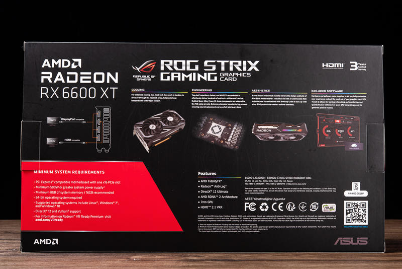 ROG STRIX RX 6600 XT OC 显示卡开箱 / 双轴向风扇 24.3cm 小短卡(2)