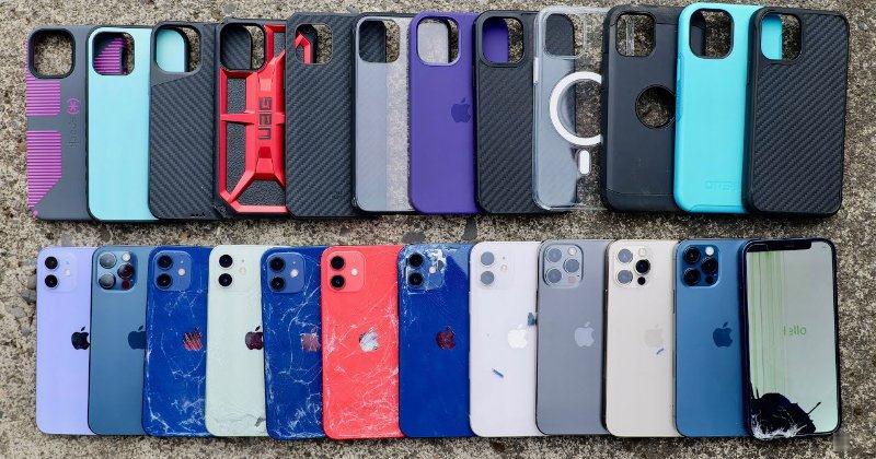国外YouTuber多家12款知名iPhone12/12Pro保护壳的跌落测试，结果令人意外！