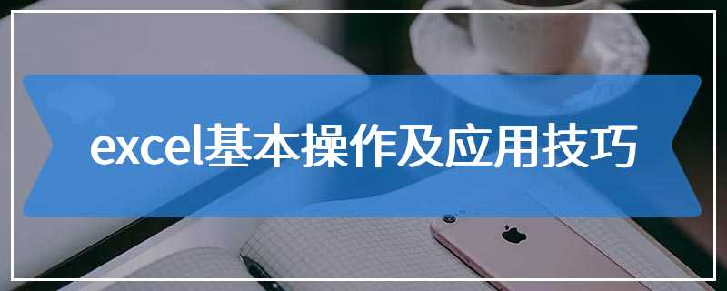 excel基本操作及应用技巧