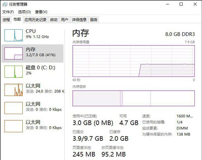 电脑系统开机内存占用多少正常