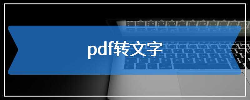 pdf转文字