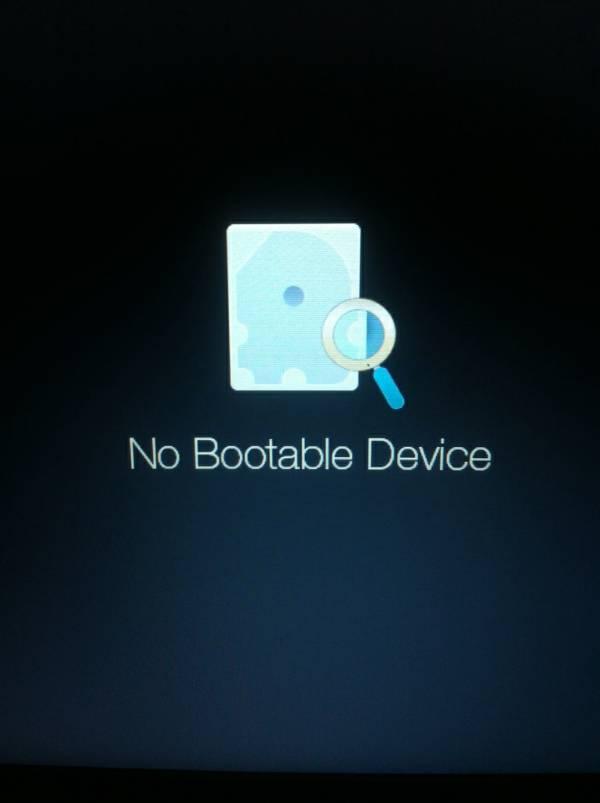 开机黑屏出现NO bootable debice解决方法