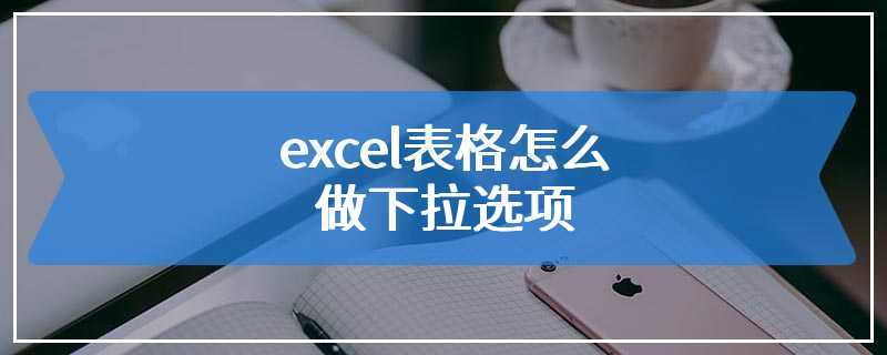 excel表格怎么做下拉选项