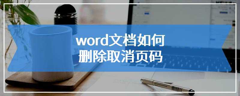 word文档如何删除取消页码