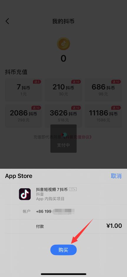 苹果手机怎么充值抖音币？(6)