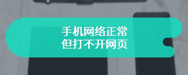 手机网络正常但打不开网页