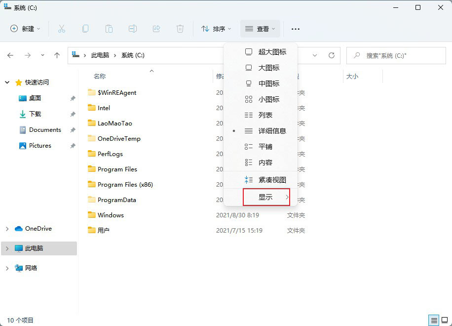 windows11查看隐藏项目方法(1)