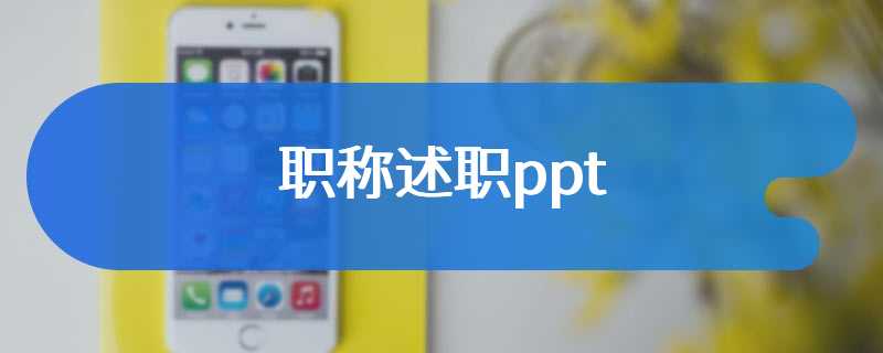 职称述职ppt