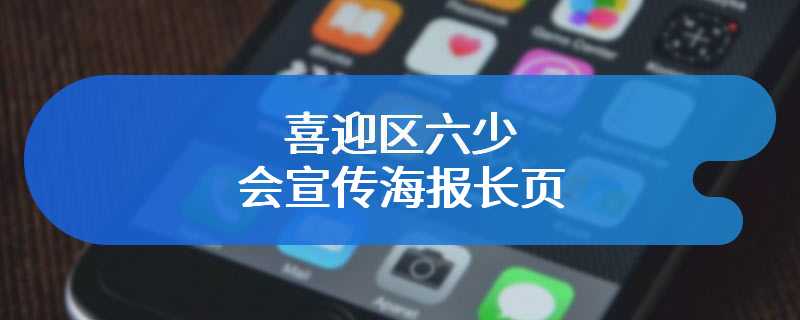 喜迎区六少会宣传海报长页