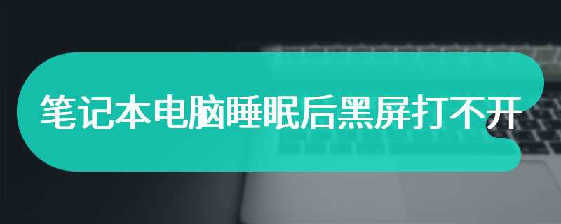 笔记本电脑睡眠后黑屏打不开