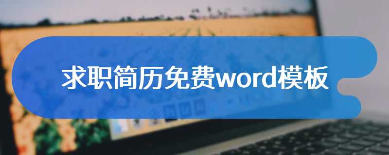 求职简历免费word模板