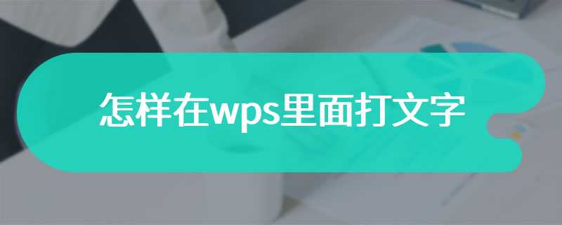 怎样在wps里面打文字