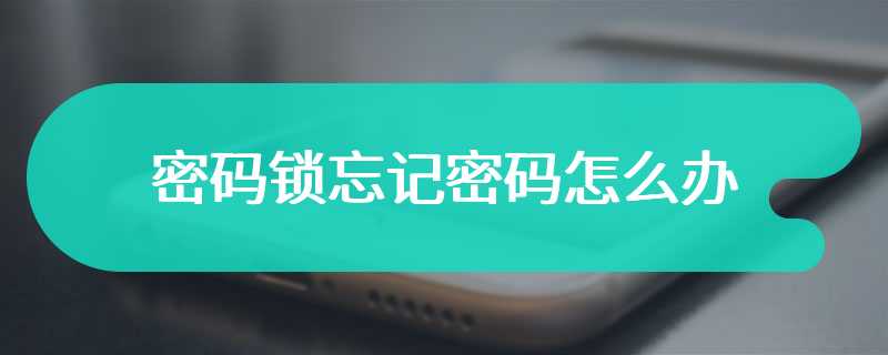 密码锁忘记密码怎么办