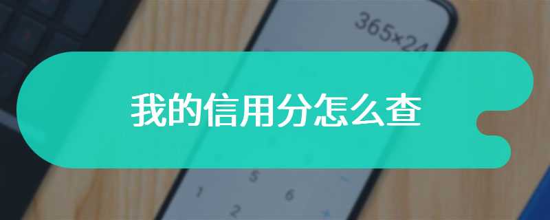 我的信用分怎么查