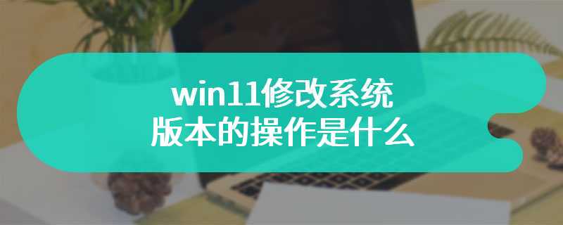 win11修改系统版本的操作是什么