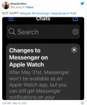 Meta 宣布 Facebook Messenger Apple Watch 应用 5 月底停用