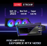 ROG RTX 4090 骇客显卡 9 月 19 日发售