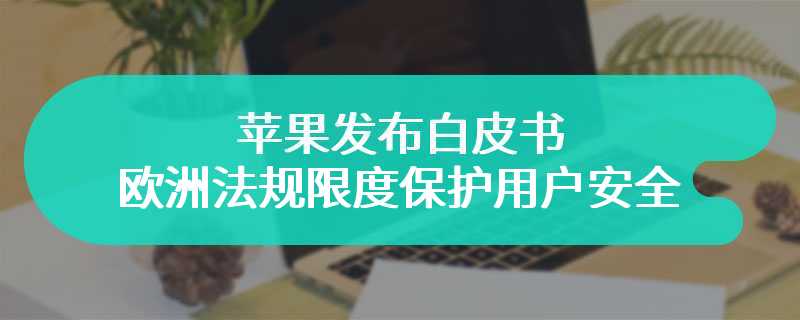 苹果发布白皮书：开放第三方应用商城后，基于欧洲法规最大限度保护用户安全