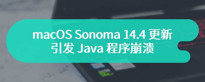 macOS Sonoma 14.4 更新引发 Java 程序崩溃，甲骨文建议用户暂缓升级